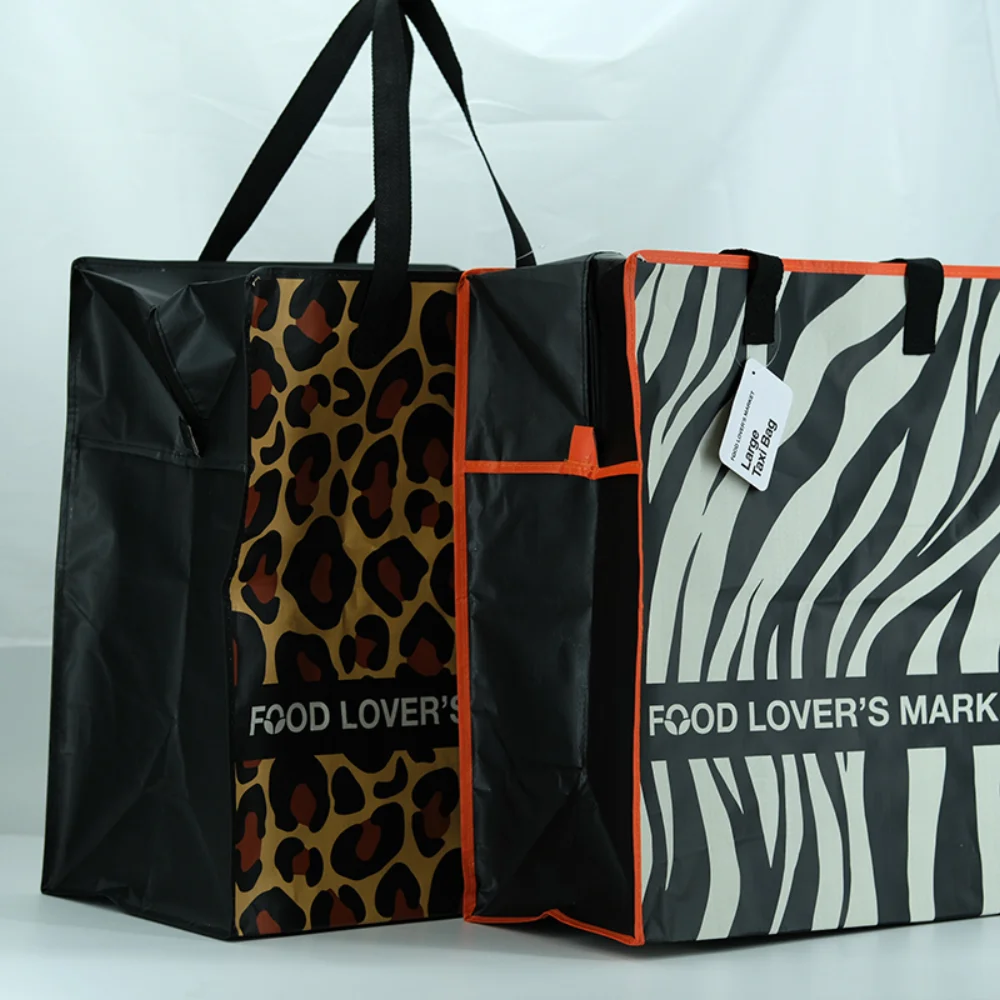 Leopard & Zebra Print RECYCLED TAXI BAG - SP23A002 - Detail