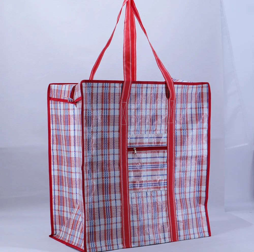 PVC check bag with nylon stripe handle - SP23A005