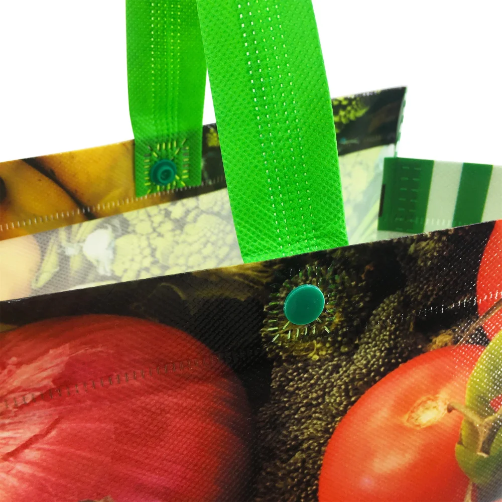 Wholesale Cheap Price custom logo promotional colorful pp non woven grocery bag for shopping - SP23A009 - Detail