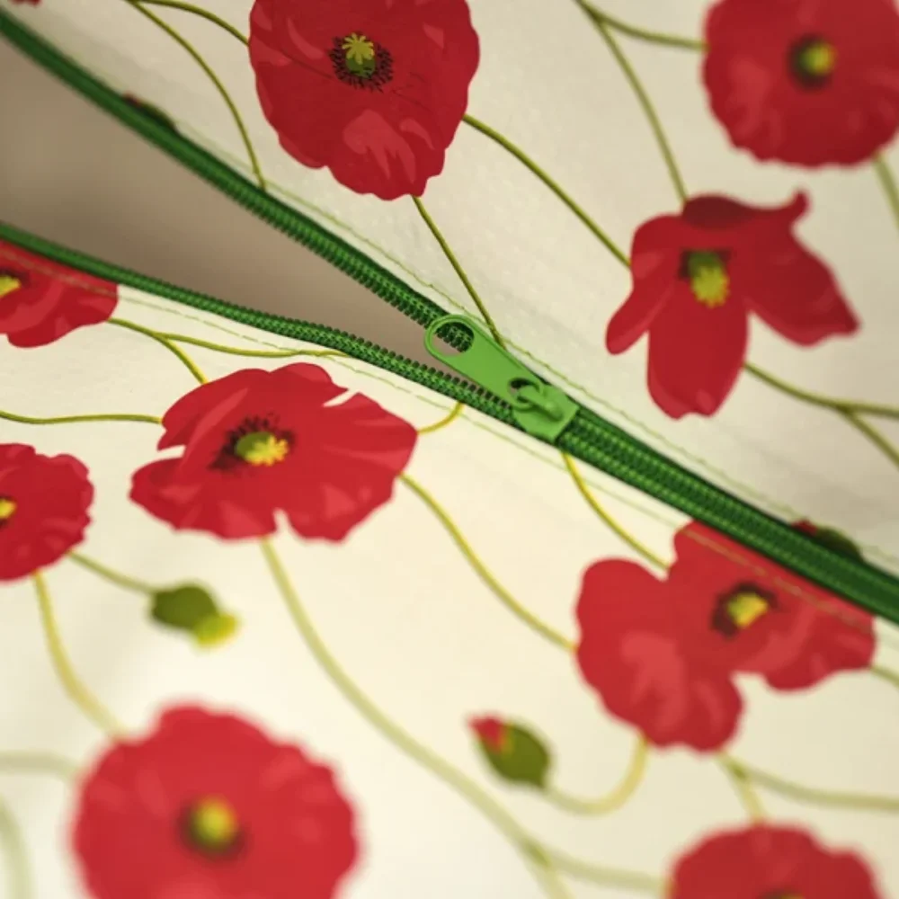 FLOWER DESIGN RECYCLED PP WOVEN LAMINATED STORAGE BAG - ST23A001 - Detail
