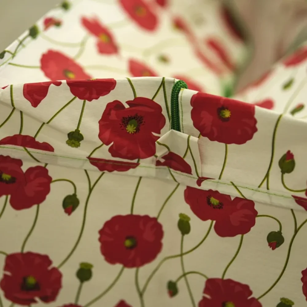 FLOWER DESIGN RECYCLED PP WOVEN LAMINATED STORAGE BAG - ST23A001 - Detail