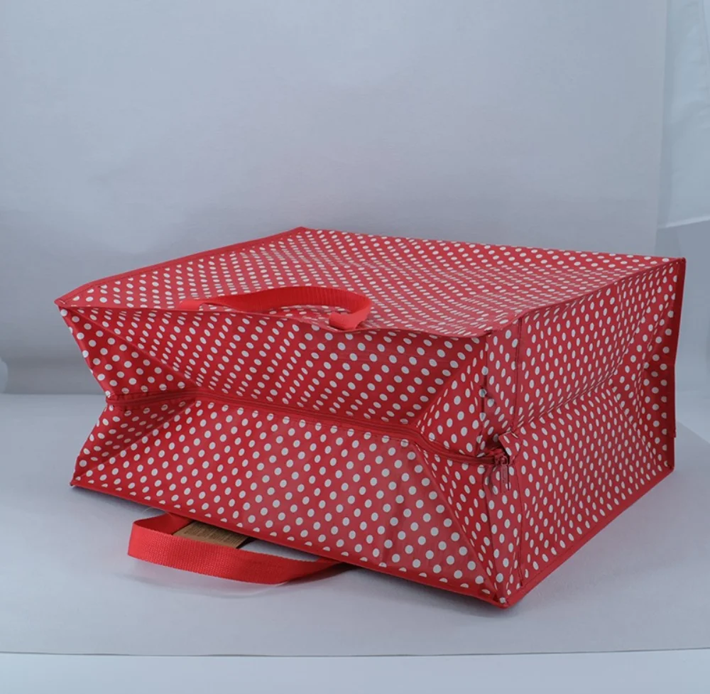 classics red dot design Wholesale Storage Laundry PP Woven Bags with Zipper - ST23A007 - Detail