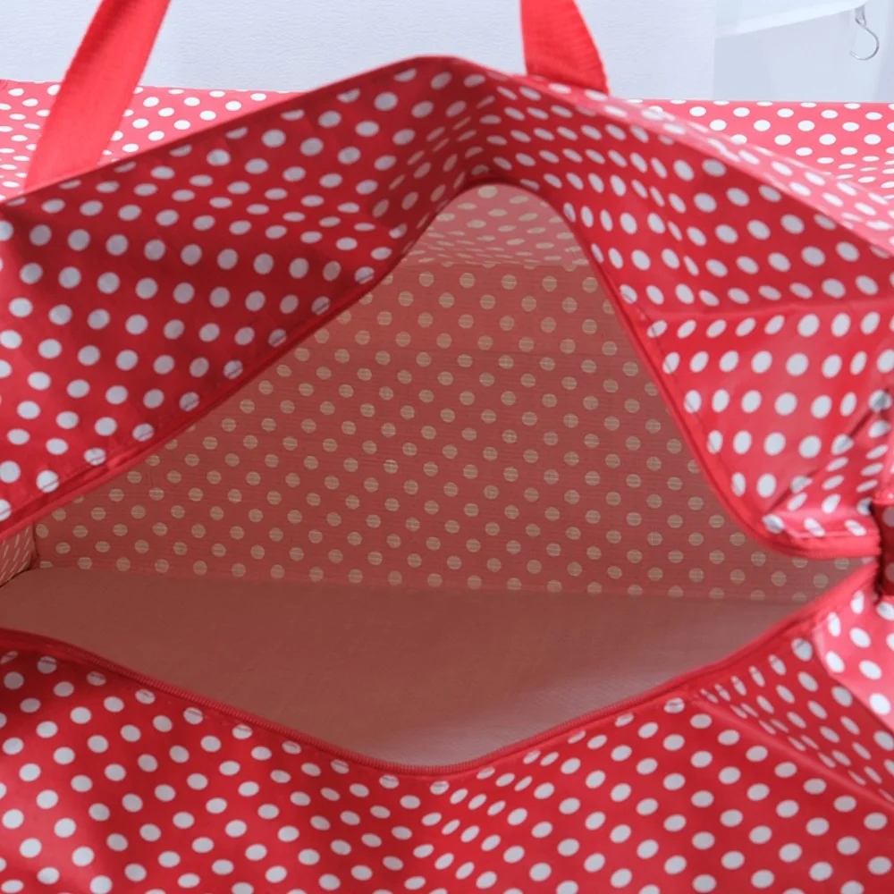 classics red dot design Wholesale Storage Laundry PP Woven Bags with Zipper - ST23A007 - Detail