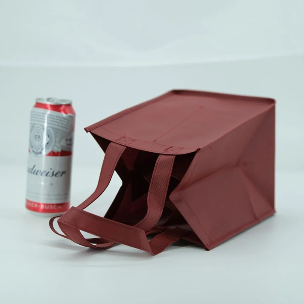 Bugundy color wine bag wine Non woven bags for 2 / 3 / 4 /6 bottle wine - WB-1902 - Detail