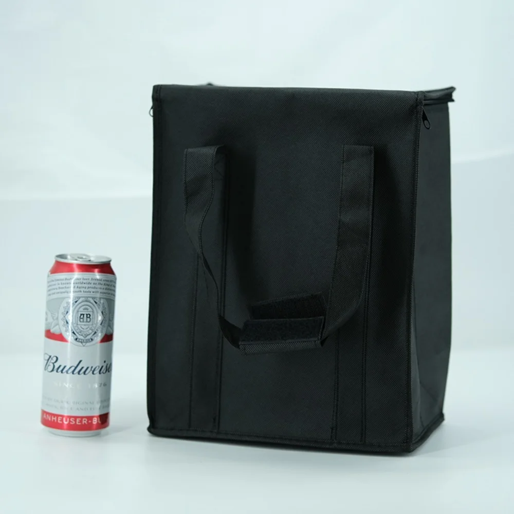 Non woven wine bags with 6 divid bottle holder with zipper closure. - WB-1903 - Detail