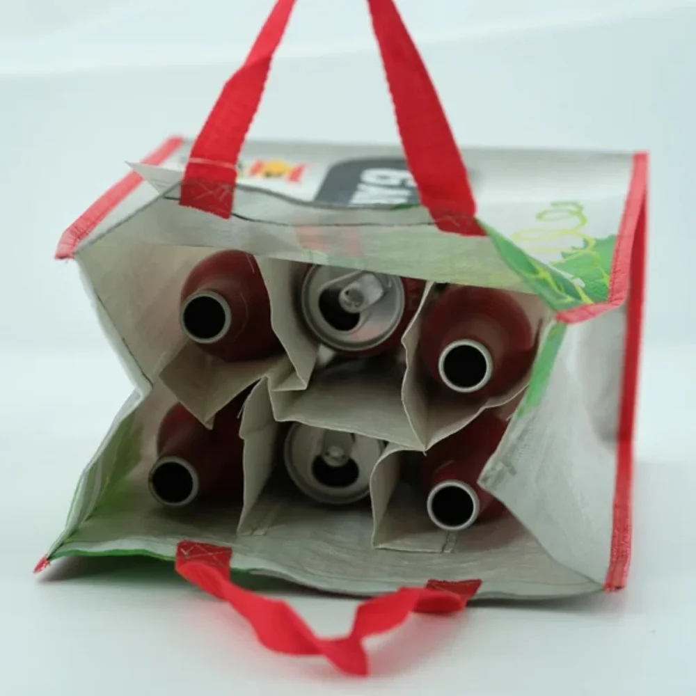 PP woven with full color printing strong wine bags for 6 bottle - WB-2303 - Detail