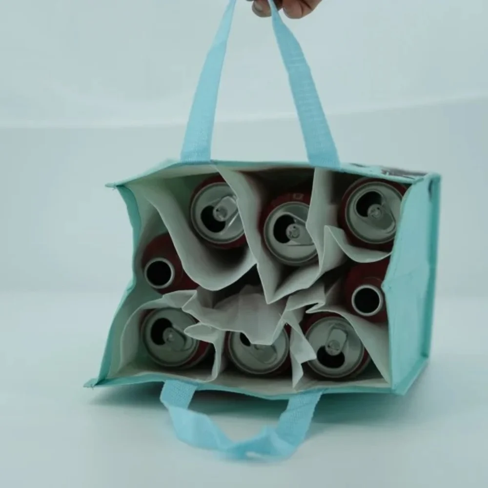 6 bottle laminted pp woven strong wine bag - WB-2304 - Detail