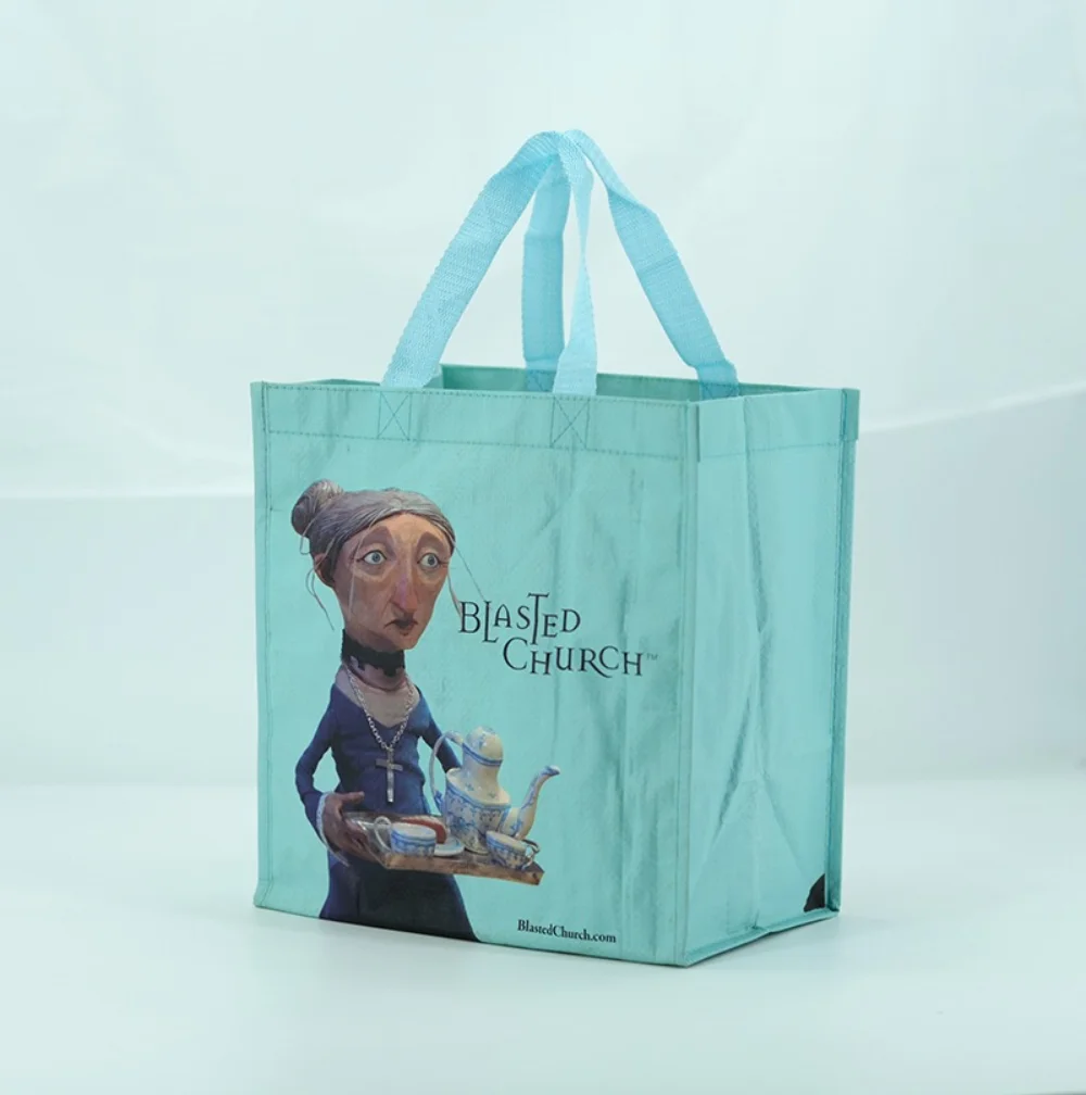 6 bottle laminted pp woven strong wine bag - WB-2304